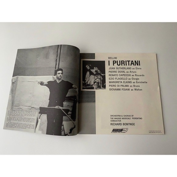 Vincenzo Bellini I Puritani Joan Sutherland 3 LP Box London OSA 1373 NM Opera - Picture 2 of 8